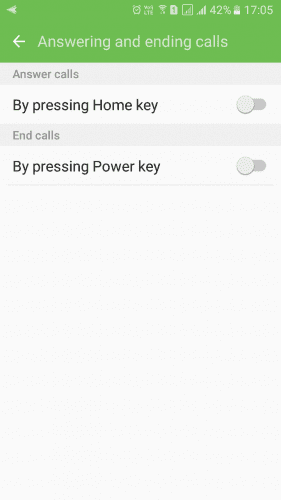 Using The Power Button To End Call