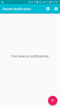 Using Recent Notification