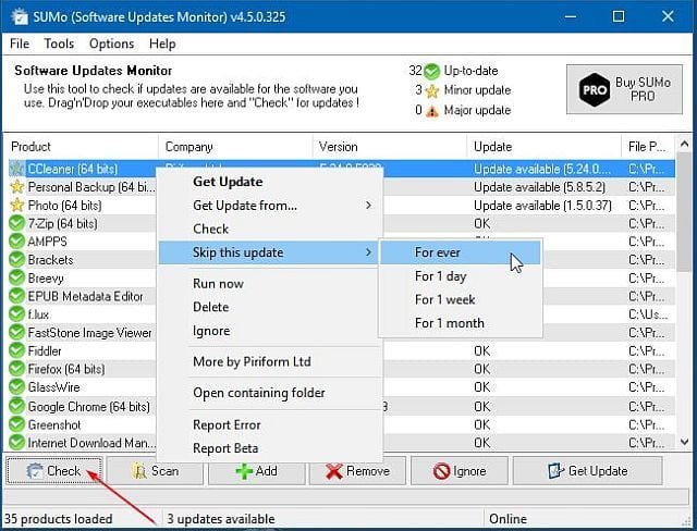 Using Software Update Monitor 