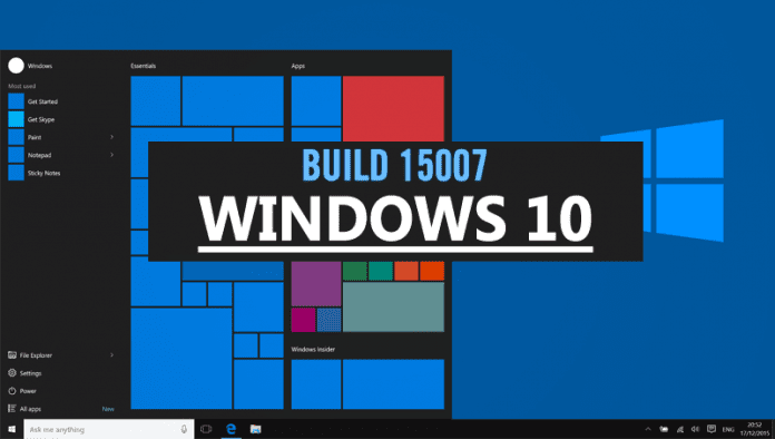 Windows 10 Insider Build 15007 Released With New Features