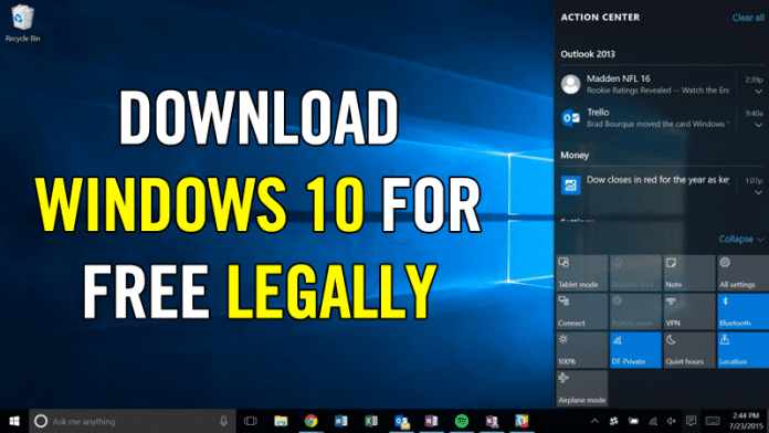 Download Windows 10 For FREE