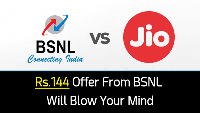 Forget Jio! This Rs.144 Offer From BSNL Is What We All Waiting For