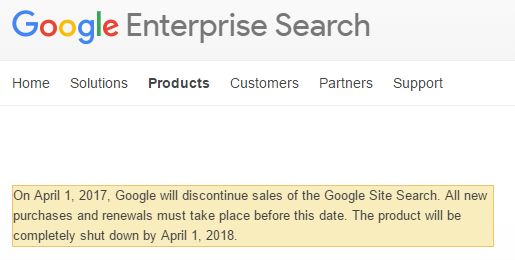 Google Is Discontinuing Google Site Search - 94