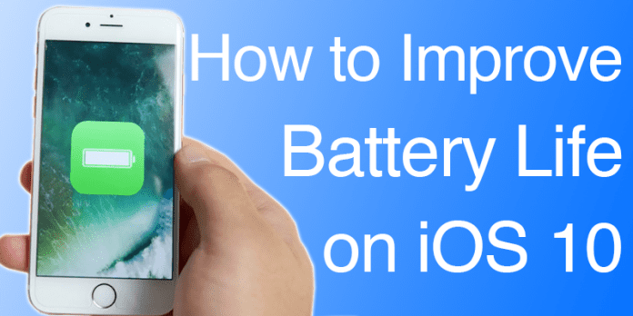 How to Easily Boost Battery Life in iOS 10