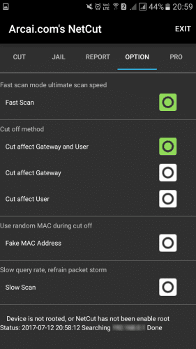 Using NetCut
