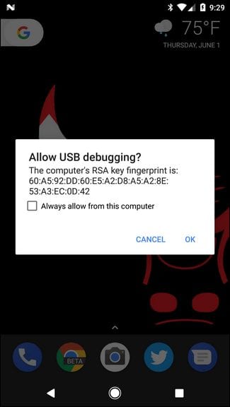 Capture your Android's device screen with ADB