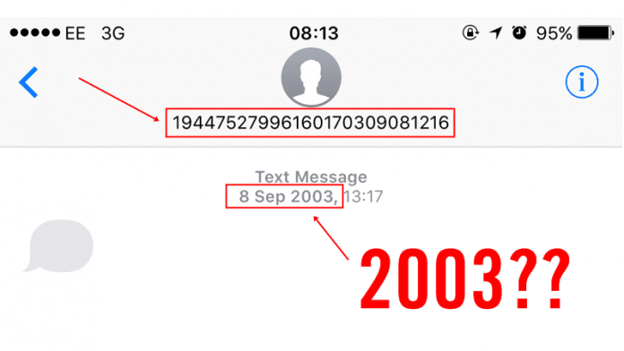 Here s Why People Are Receiving Weird Text Messages From 2003 - 63