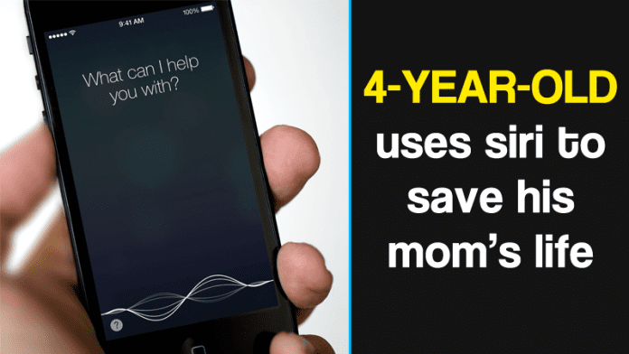 4-Year-Old Boy Save His Mom's Life By Using Apple's Siri