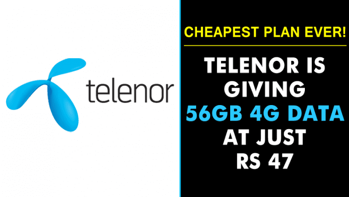 Remember Telenor  It Is Giving 56GB 4G Data At Rs 47  - 28