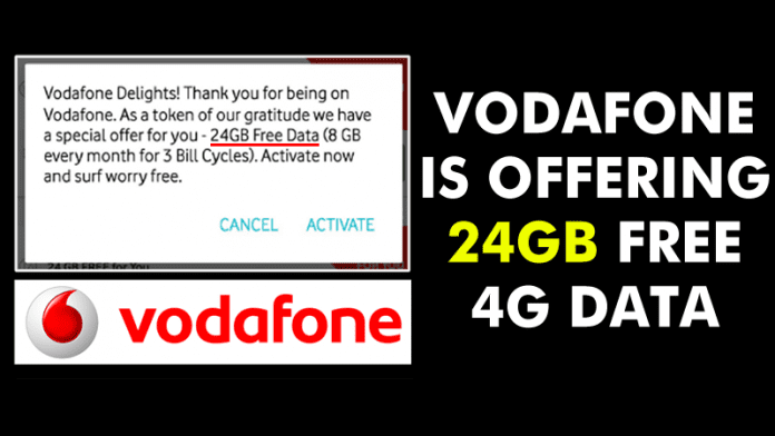 OMG! Vodafone Is Offering 24GB 4G Data To Its Users