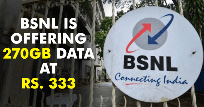 BSNL Is Offering 270GB Data At Rs. 333 To Counter Jio