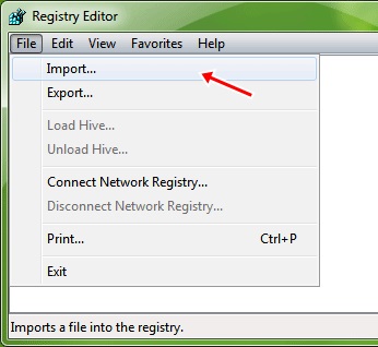 restore registry from backup