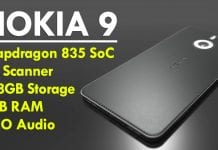Nokia 9 To Sport Snapdragon 835 SoC, Iris Scanner, 128GB Storage