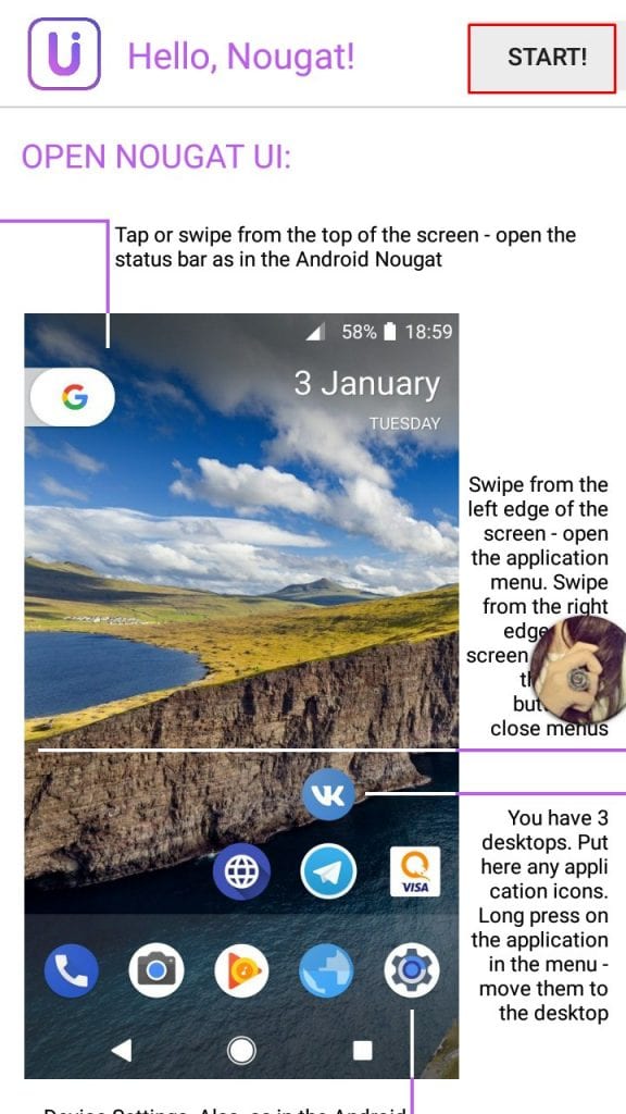Get Nougat UI On Any Android Device