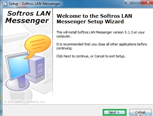 Send files and messages over Office LAN privately
