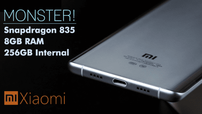 Xiaomi Mi Note 3 comportera 8 Go de RAM, Snapdragon 835 et 256 Go internes