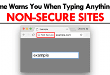Chrome Warns You When Typing Anything Into Non-Secure Sites