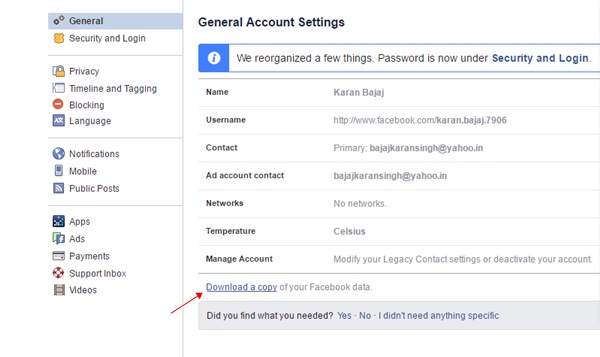 How to Download Your Facebook Chat History - 91