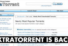 Extratorrent Is Back Again! Now Running One A New Domain