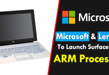 Microsoft And Lenovo To Launch Surface With ARM Processor