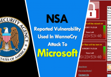 NSA Reported Vulnerability Used In WannaCry Attack To Microsoft