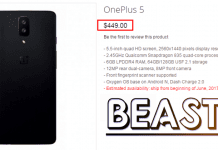 OnePlus 5 Listed Online! Full Specs & Price