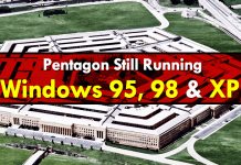 Pentagon Still Running Windows 95, 98 And XP On Critical Systems