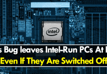 This Bug leaves Intel-Run PCs At Risk Even If They Are Switched Off