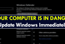 Your Computer Is In Danger! Update Windows Immediately