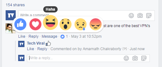 Facebook Reactions Are Now Available For Comments 