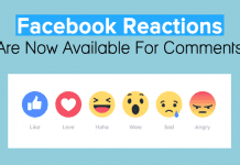 Finally! Facebook Reactions Are Now Available For Comments