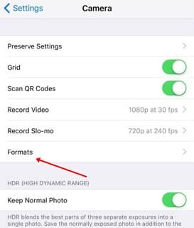 Disable High-Efficiency Image Format in iOS 11