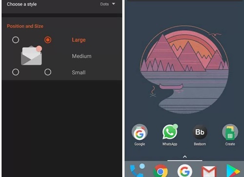 Enable Android O Like Notification Dots on Any Android Device