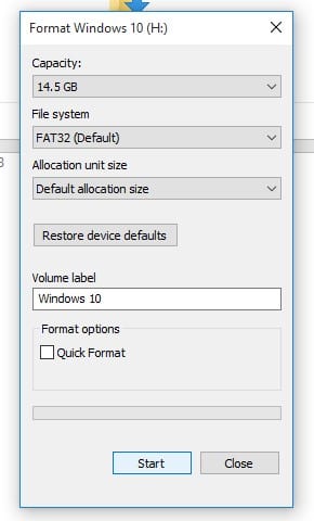 Repairing PenDrive using Windows Explorer