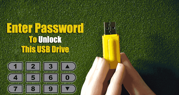 Password Protect Your USB Pendrive