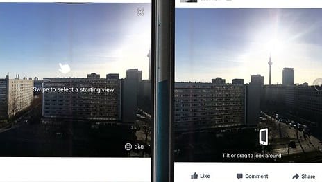 Publier et télécharger 360 photos sur Facebook à partir de Mobile