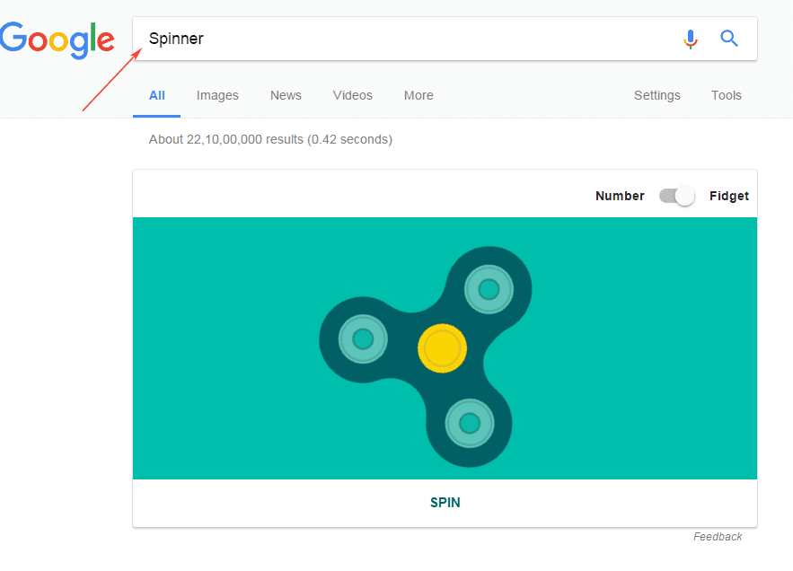 Here s How You Can Play With Fidget Spinner In Google Search - 49