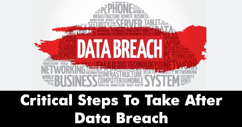 10 Critical Steps To Take After Data Breach Attack