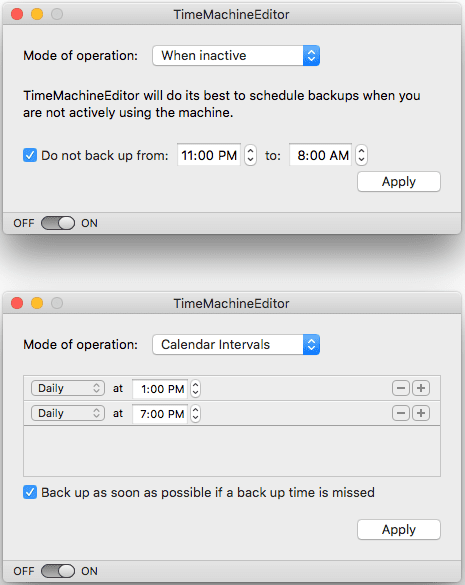 Modify the Time Machine Backup Schedule for Mac