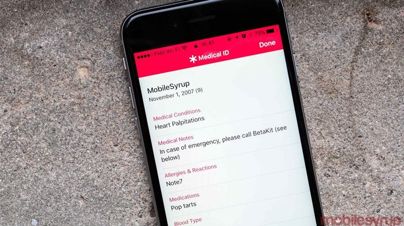 Show Emergency Medical Information on your iPhone