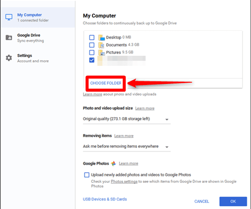 sync google drive with pc