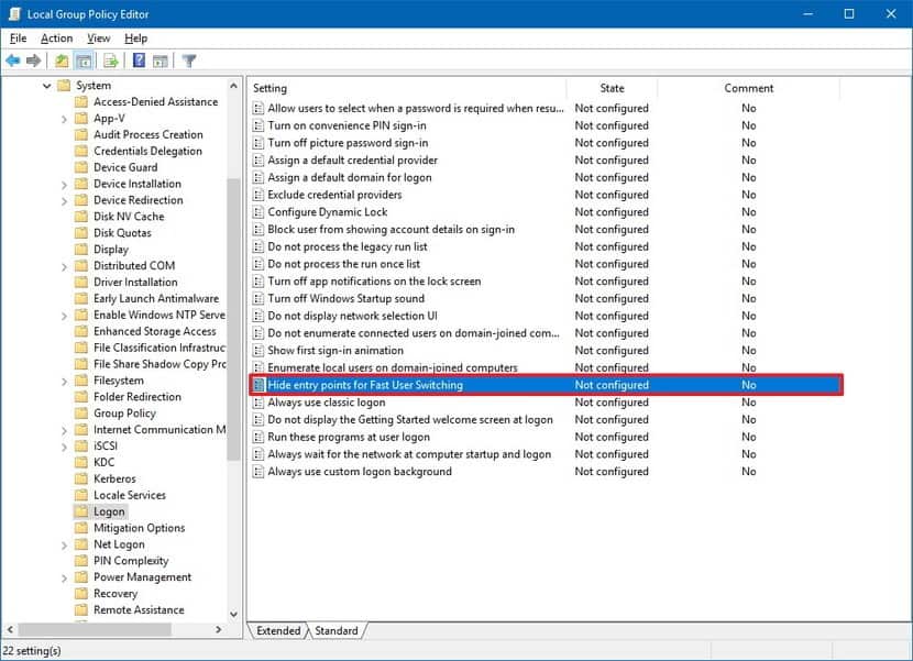 Using Local Group Policy Editor