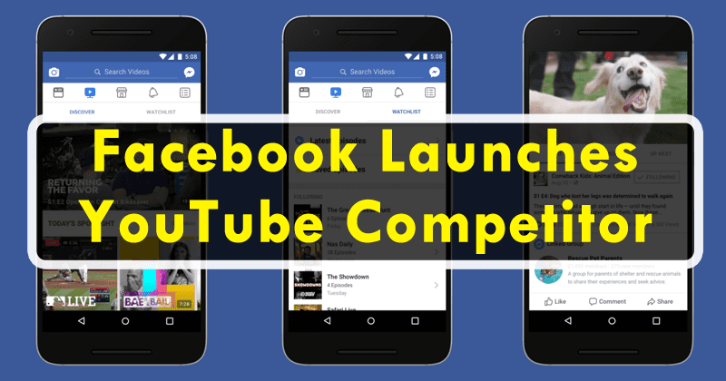 Facebook Launched Its Own Video Service, A Real YouTube Competitor