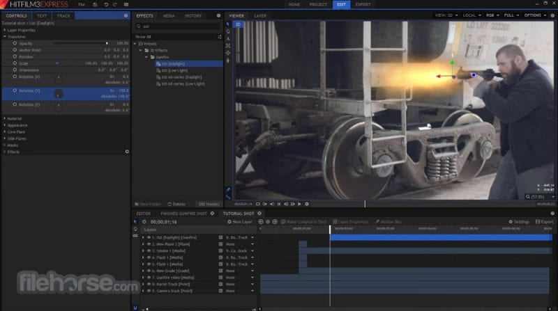 free video editor hitfilm express