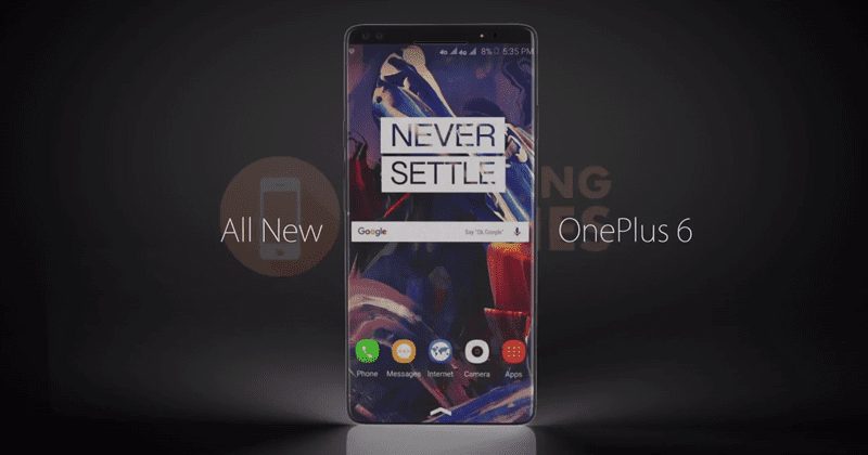 OnePlus 6 Design Concept Sports Glowing Back Logo
