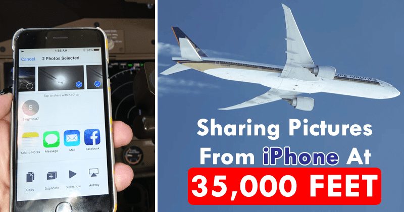 Video: Pilot Sending Image From iPhone To Second Plane At 35,000 Feet