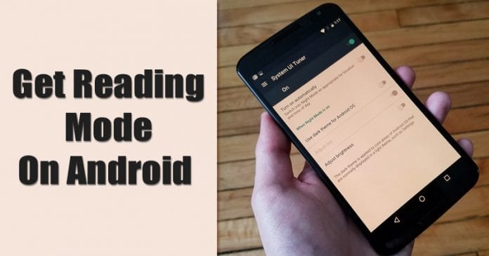 Get Reading Mode on Any Android Device