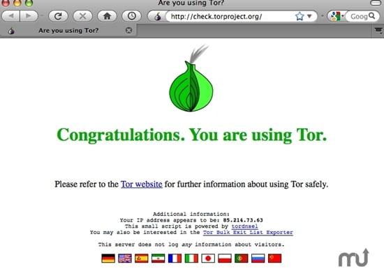 Tor Browser na MAC OS