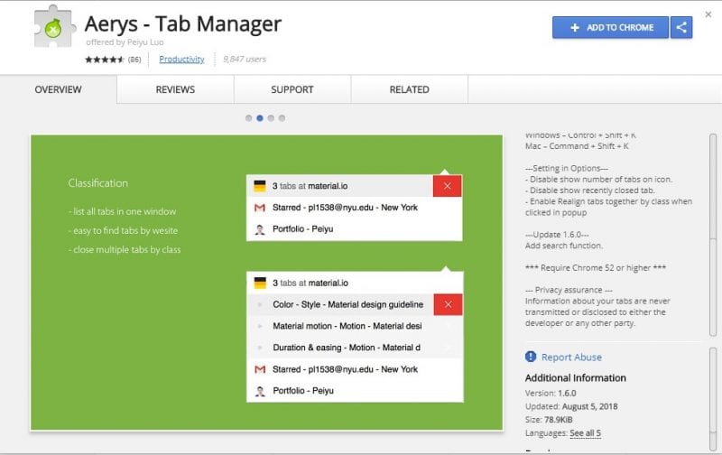 20 Best Google Chrome Tab Manager Extensions - 48