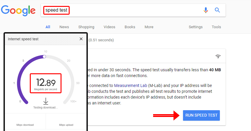 speed test by google
